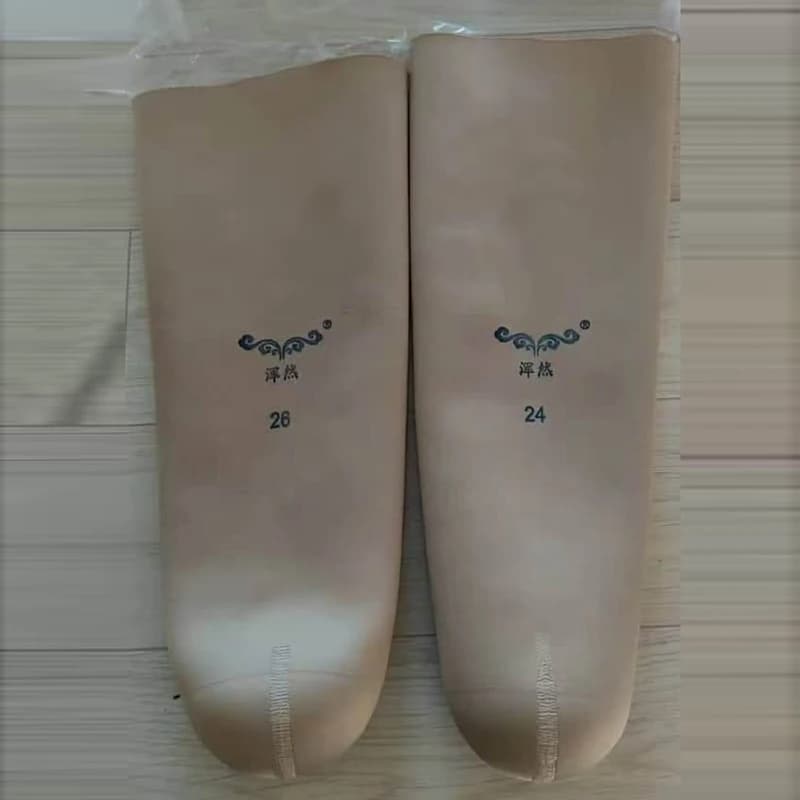 Transtibial Prosthetic Liner Gel Sleeve Cuttable Stump Cushion Socks Size Comfort Amputee Supplies Prosthesis Leg Random colors