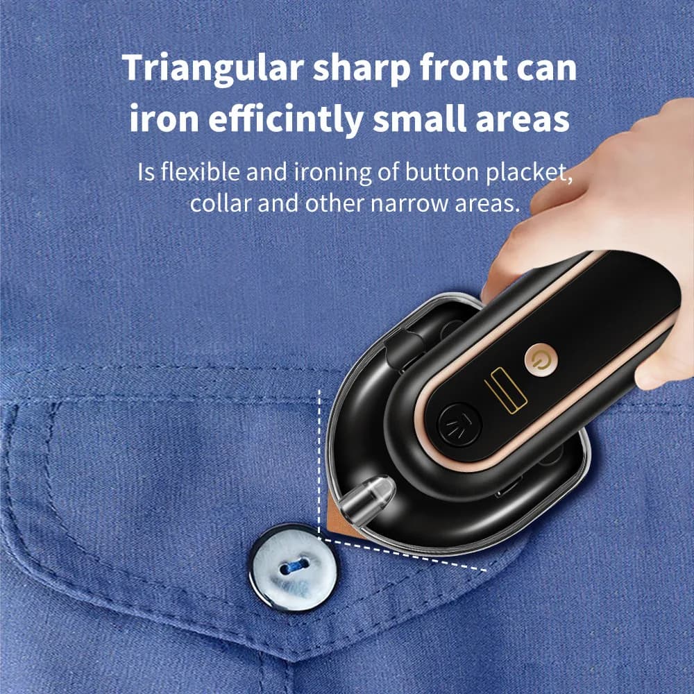 Ferro da stiro a vapore portatile senza fili 2500mAh Ferro da stiro a vapore portatile ricaricabile USB per indumenti da stiro sospeso per viaggi a casa 160W