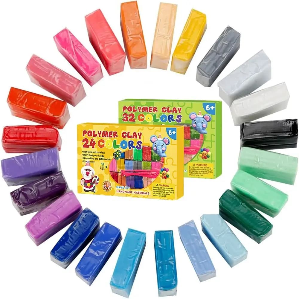 Nuovi 24/32 colori blocchi di argilla polimerica di alta qualità fai da te con strumenti forno cottura argilla colorata leggera modellatura plastilina regalo
