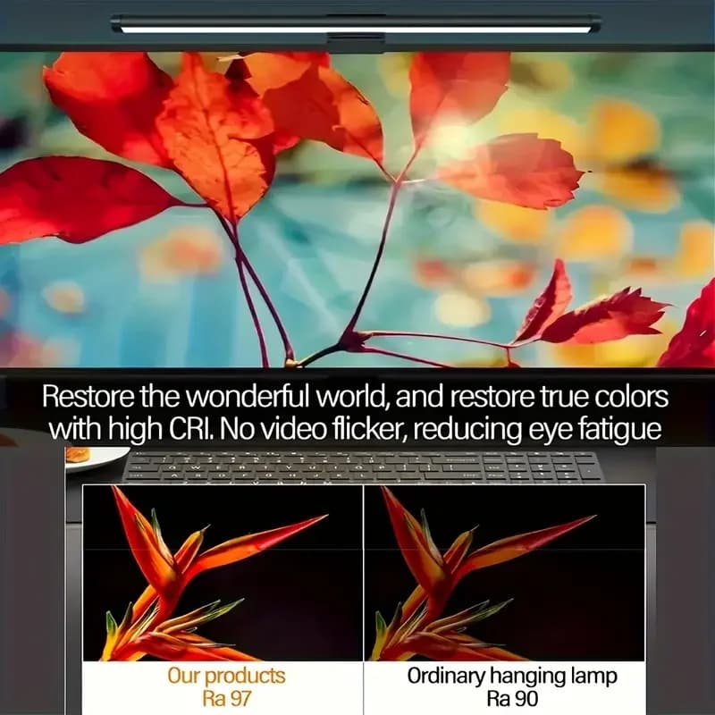 Table lamp for computer monitor, light bar, suspended lights for screen, table lamp for eye care, computer screen light RGB, 30 cm, 40 cm, USB reading light