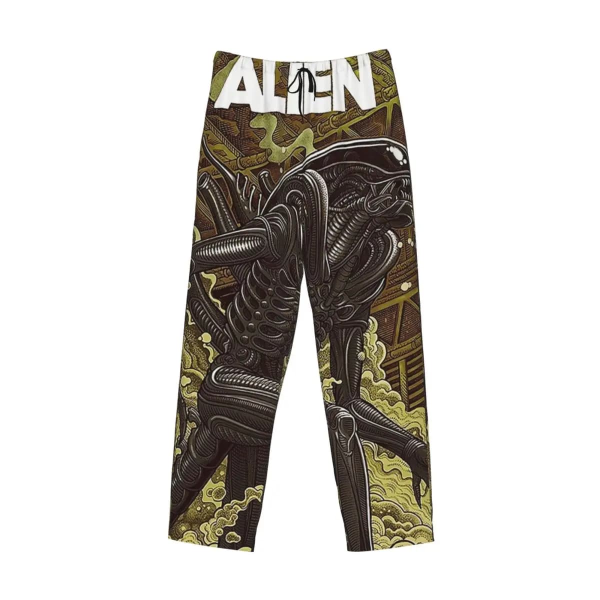 Pantaloni del pigiama alieni del film personalizzato Pantaloni da notte da uomo per indumenti da notte con tasche