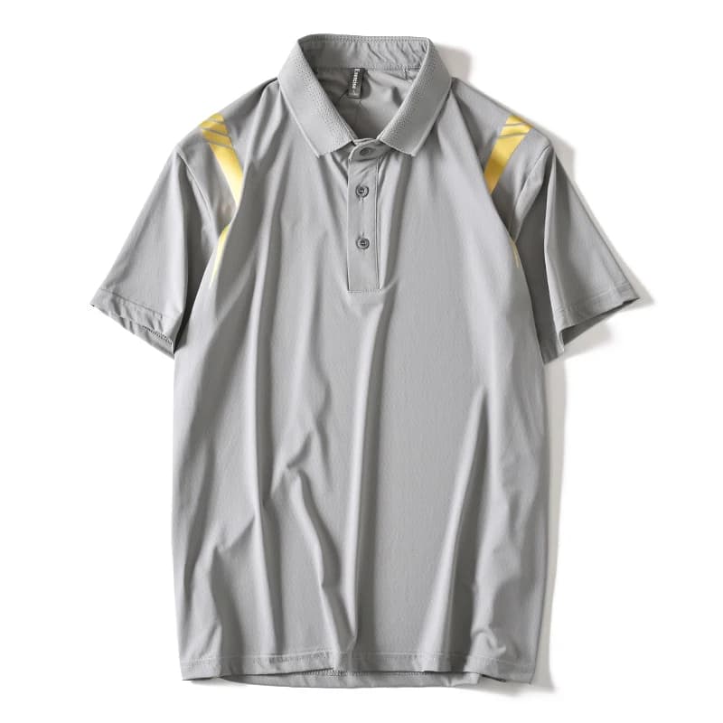 Qui Dry Ice Silk irt ort Sve T-shirt da uomo traspirante colletto rovesciato abbigliamento sportivo Faion Urban Sle estate sottile