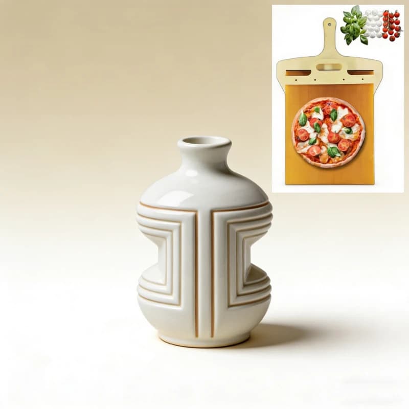 Non-stick pizza transfer spatula, sliding design, wooden pizza board, essential tools for home baking