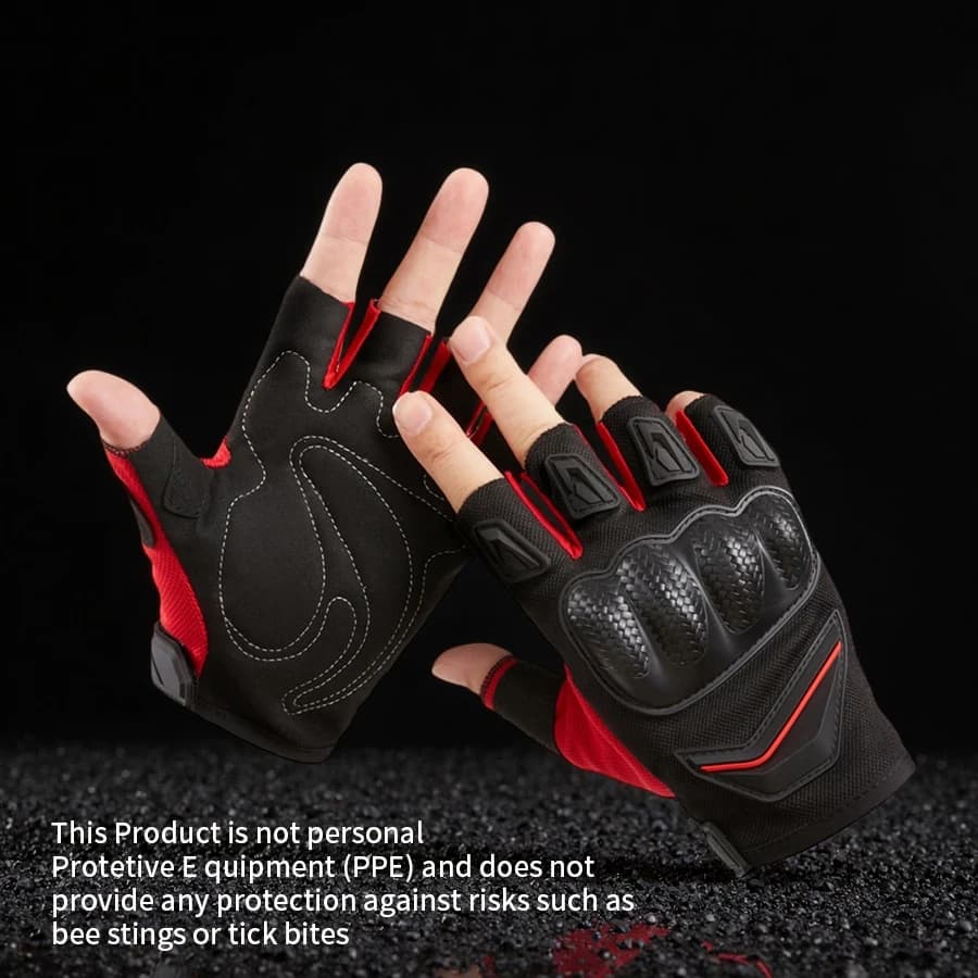 Guanti da bici Mezze dita Estate Traspirante Antiscivolo SBR Pad Guanti da bicicletta da strada MTB antiurto Guanti da ciclismo