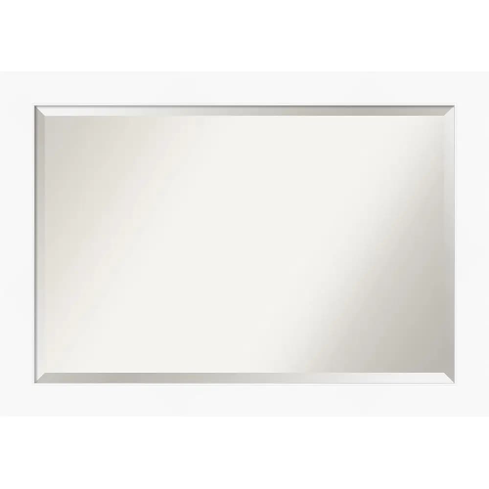 Grande Specchio da Parete Smussato per Bagno o Soggiorno, 29x41, da Appendere Orizzontalmente o Verticalmente