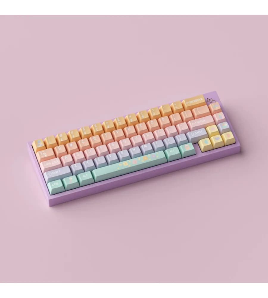Sublimation mechanical keyboard Vitality handbook keycap 143 keys KCA height PBT full five sides