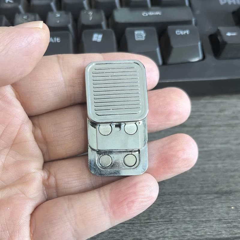 Cursore magnetico in metallo Fidget Push Card Mini giocattoli sensoriali Silenzioso ADHD Autismo Ansia Alleviare lo stress Regali per adulti Adolescenti