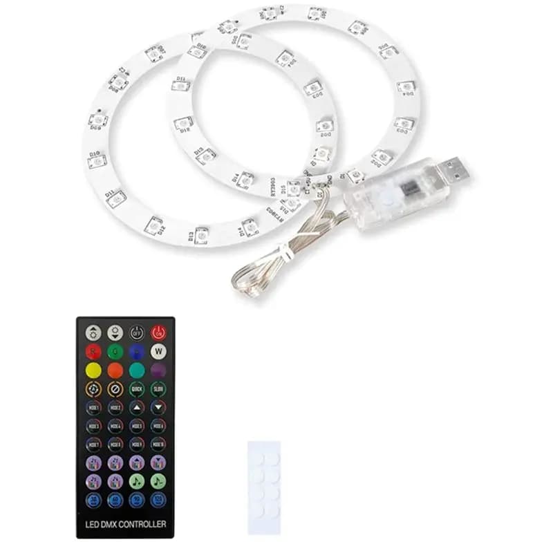 Striscia luminosa a LED RGB CLCU per console PS5/PS5 Slim, telecomando IR/APP/USB 3 metodi, accessori decorativi fai da te