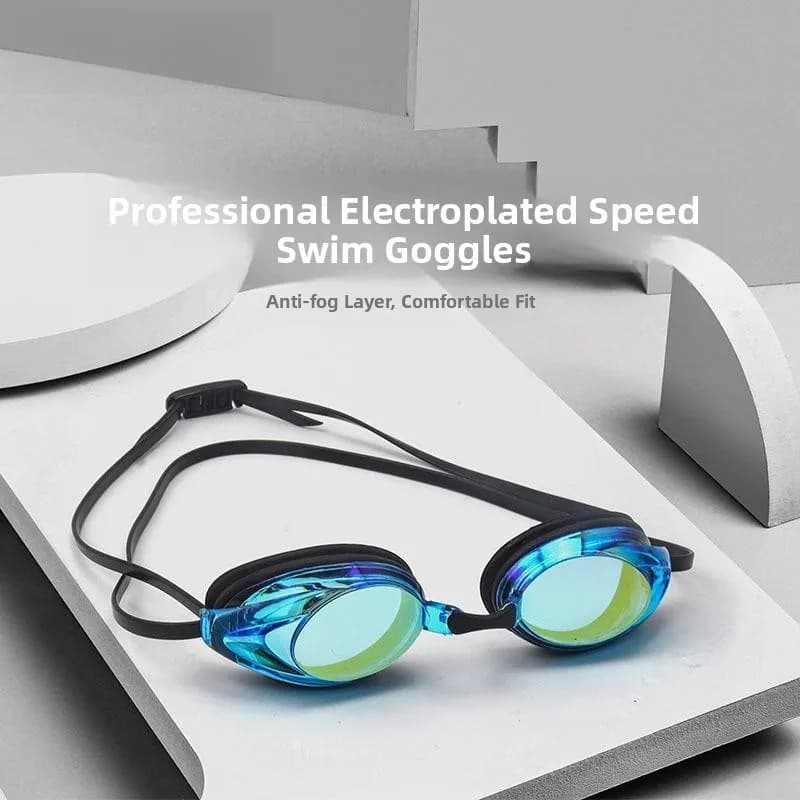 Professional Swimwear for Adults, High Definition, Anti-fog, Anti-UV, Electroplated, Professional Swimming Equipment