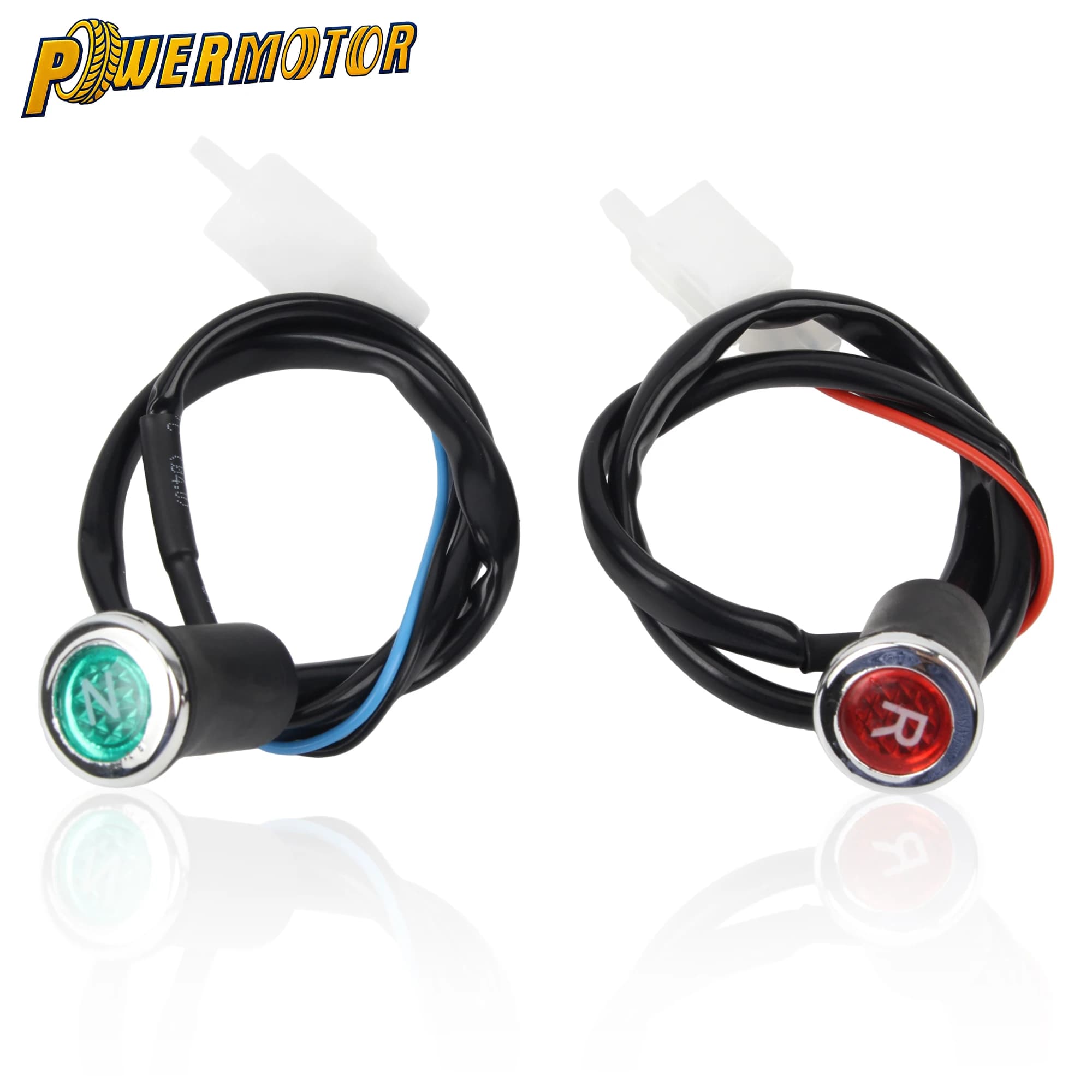 ATV UTV Reverse Neutral LED Indicator Light DC 12V Gear Position Indicator Lamp Quad Bike Four Wheeled Go Karts Accessories