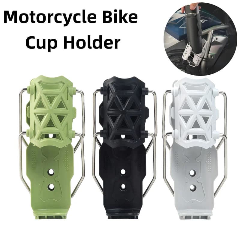 1 set portabicchieri per bici da moto staffa di montaggio per bottiglia d'acqua girevole regolabile universale per scooter EBike