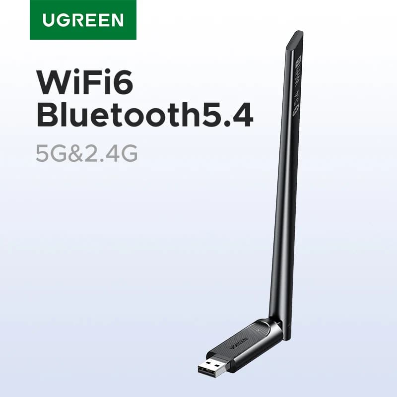 UGREEN Adattatore WiFi Adattatore Bluetooth AX900 Adattatore Dongle WiFi6 Dual Band 5G e 2.4G per PC desktop Accessori per laptop Antenna 6dBi