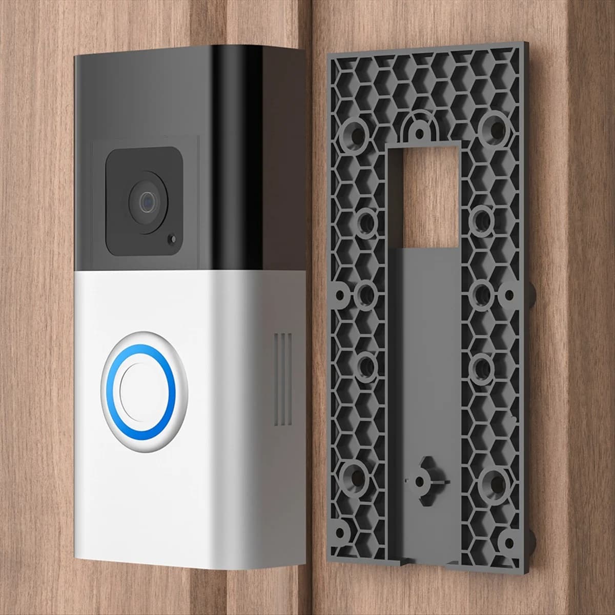 SEMOIC Supporto per campanello video senza trapano per videocitofono 3/3 Plus/4, campanello a batteria Plus/Pro, accessorio per supporto per campanello