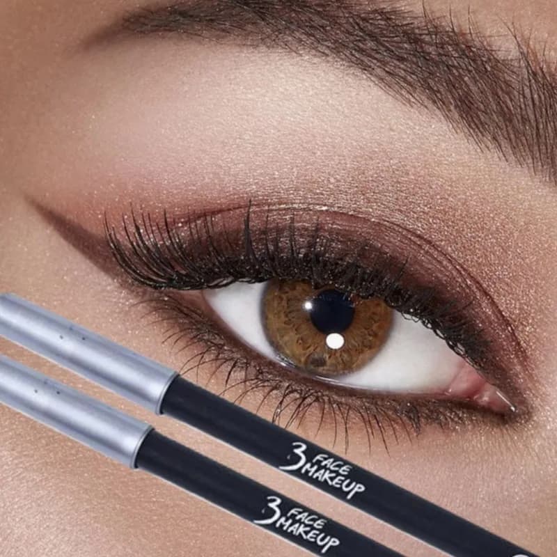 2PCS Eyeliner Set - Smudge-proof, Easy-glide, Waterproof, Natural Matte Finish for Stunning Bold Eye Looks, Christmas Gift