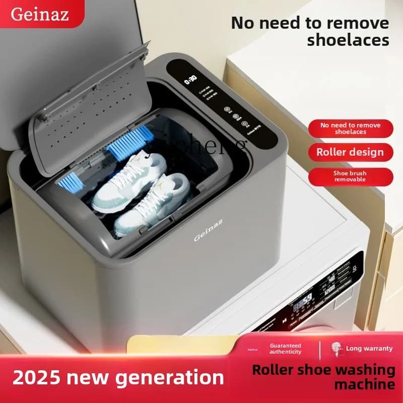 ZC lavatrice per scarpe spazzolatrice automatica per scarpe tipo a rullo lavatrice per scarpe per uso domestico artefatto lavatrice per calzini piccoli
