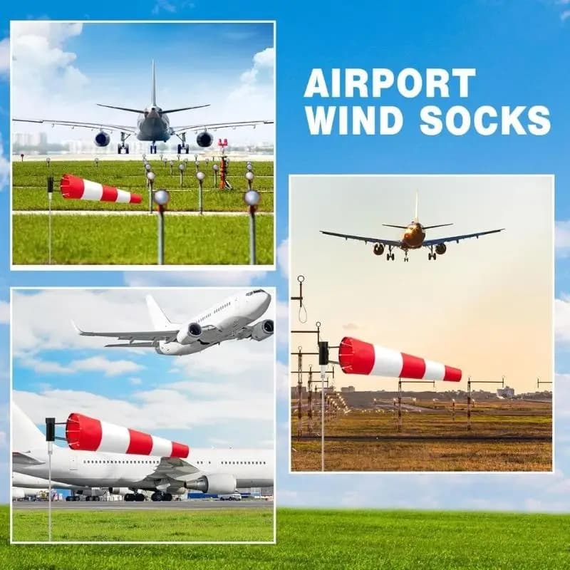 E8BD Wind Socks for Outside Heavy Duty,Wind Direction Indicators for Outdoors Airport