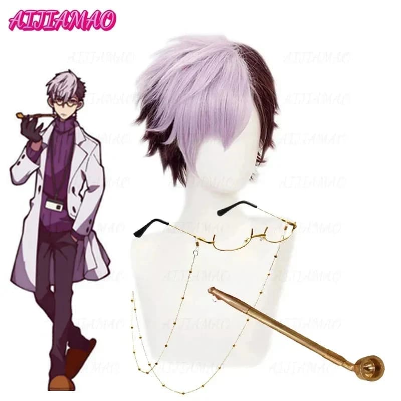 ABC123Anime Jibaku Shounen Toilet-bound Hanako kun Tsuchigomori Parrucca Corta per Cosplay, Costume Resistente al Calore, Sintetica