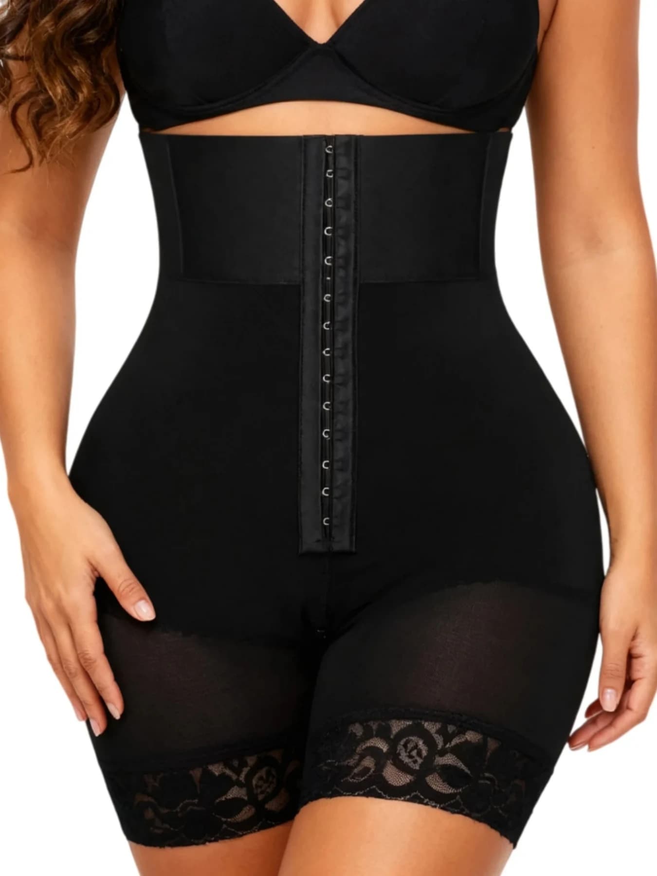 1 Pezzo di Shapewear Modellante per Sollevare i Glutei, Contenitivo per Pancia con Chiusura a Gancio e Cerniera per Donne