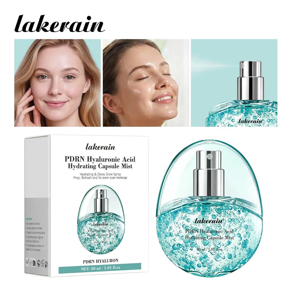 Spray Viso Idratante con PDRN e Acido Ialuronico, Assorbimento Rapido, Idratazione Profonda e Duratura, Illumina il Tono, Migliora l'Elasticità