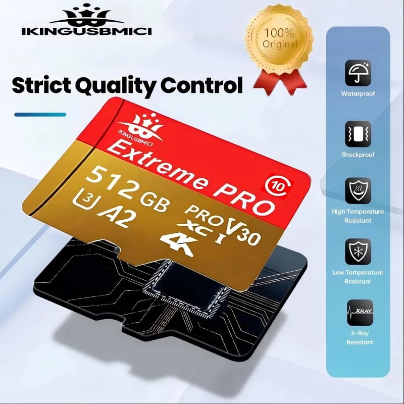 64GB 256GB 128GB Rugged Memory Card SD Cards TF Cards Micro TF SD Card 4K for Driving Recorder/Laptop/PC/Router/VR Headset