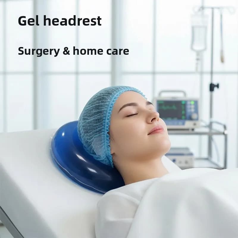 PU Gel Round Head Positioner Ring – C-Shaped Pressure Relief Cushion for Operating Table,Anti-Decubitus Surgical Positioning Pad