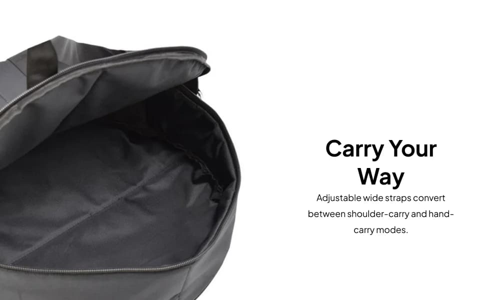 Fitness Weight Plate Storage Bag with Adjustable Shoulder Straps for Home Gym Dumbbell Plate Backpack