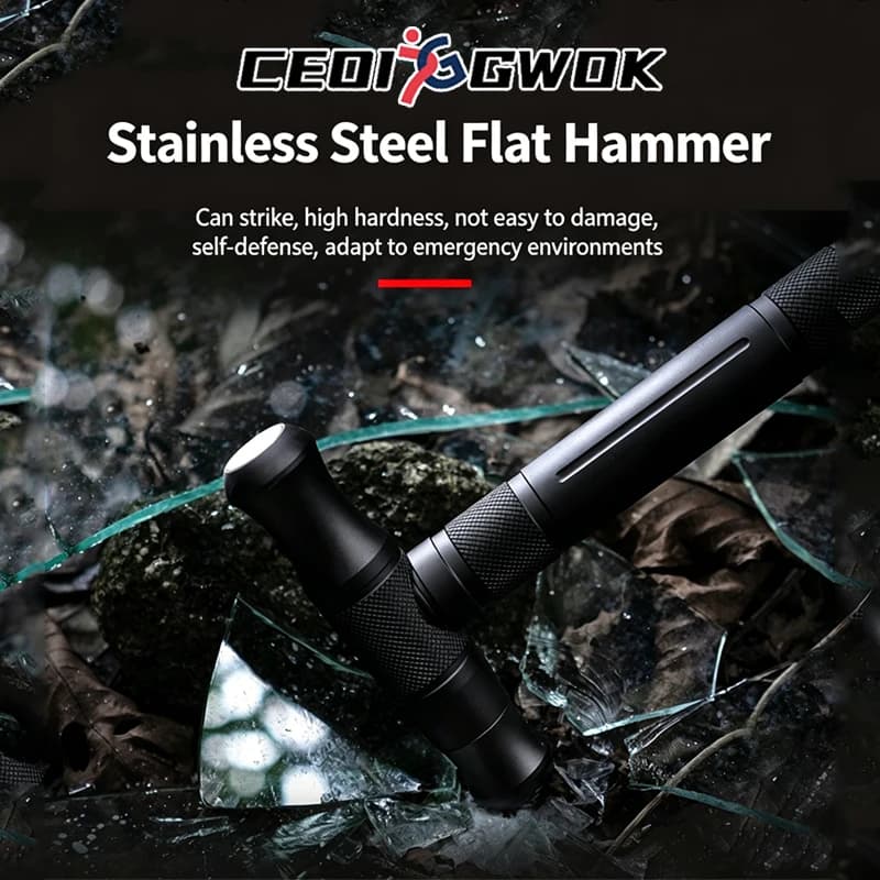 CEOI GWOK New Multifunctional T Handle Walking Sticks 4 Section 5 Section Outdoor Hiking Trekking Gear for Camping Climbing