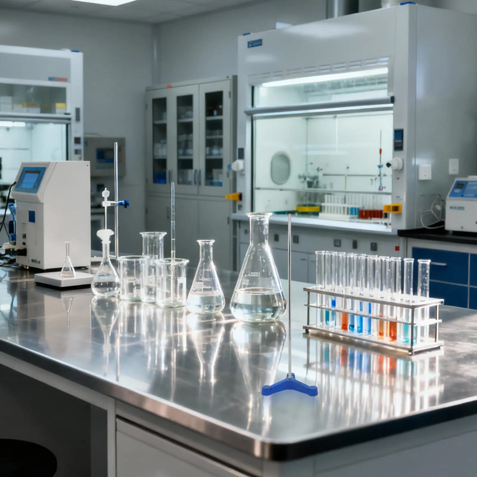 Laboratory Iron Metal Tripod Base 110Mm For Glassware Beaker Flask Test Tube Holder Chemistry Lab Equipment Support Retort