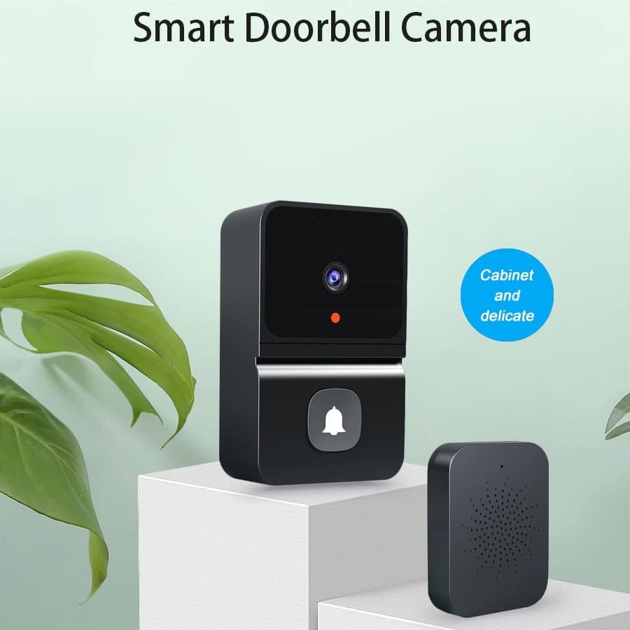 Campanello Video WiFi Tuya, Campanello Intelligente per Casa, Wireless con Batteria Ricaricabile, Telecamera HD per Esterni, Audio Bidirezionale