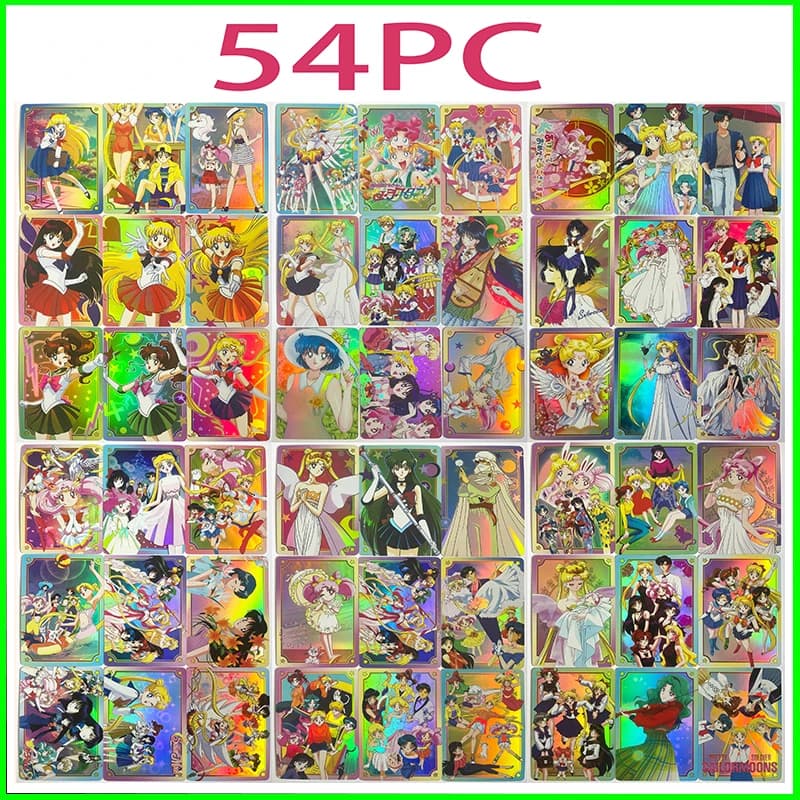 Moglie Carta Da Collezione Carta Ragazzo Gioco Giocattolo Gioco Da Tavolo Regalo Di Compleanno FAI DA TE Anime Principessa Serenity Hino Rei Premium Glitter Card 54PC