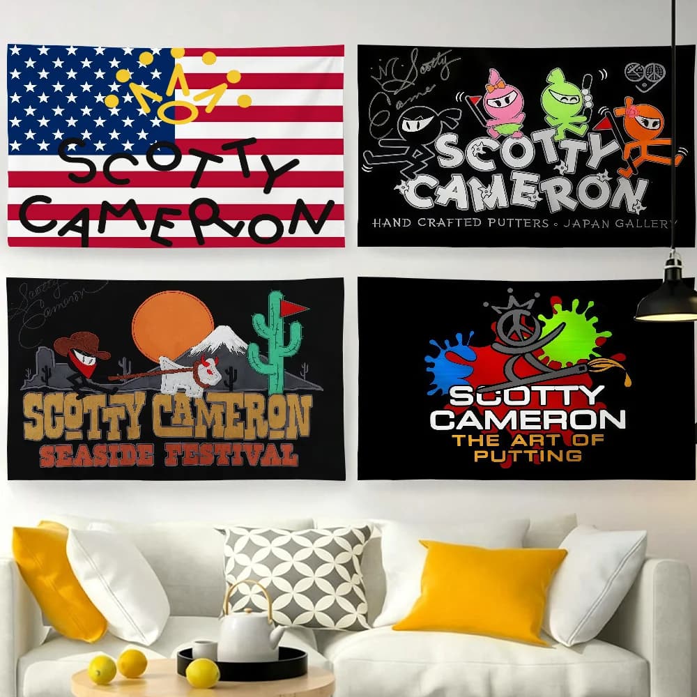 Fashion Brand S-Scotty C-Cameron-S flag For Garden Party Living Room Home Wall Decor Banner Bedroom Outdoor Tapestry