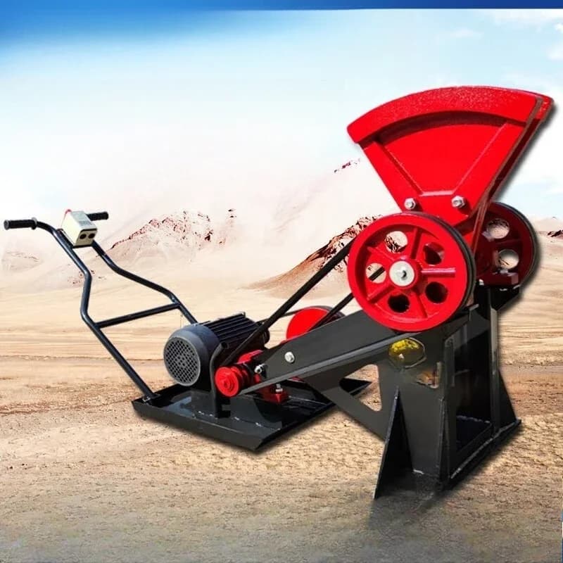 Electric ground filling machine for reinforced foundations