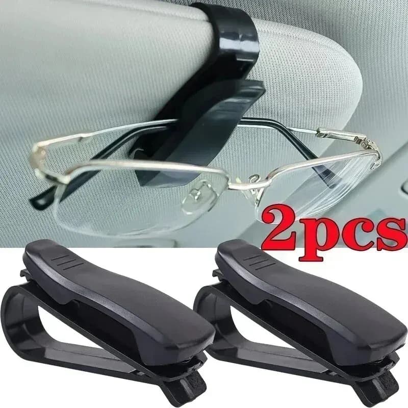 2 Pieces Universal Clip for Sunglasses Auto, Card Holder and Tickets, Pens Door, Sun visor Accessories Auto