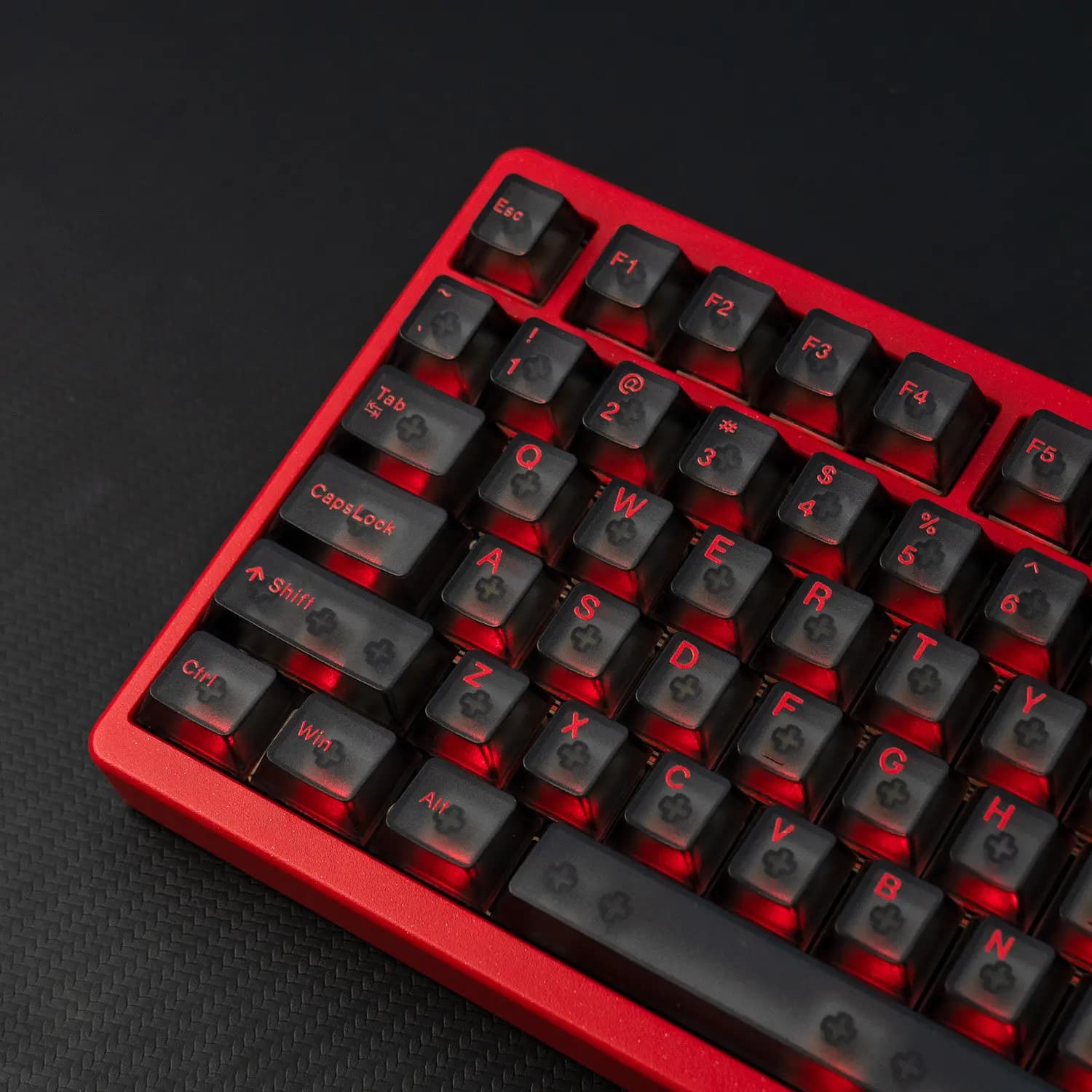 Mintcaps Morning C Evening A Fog Transparent UV Backlit Keycap Sets 120 Keys Cherry Profile key caps For MX Mechanical Keyboard