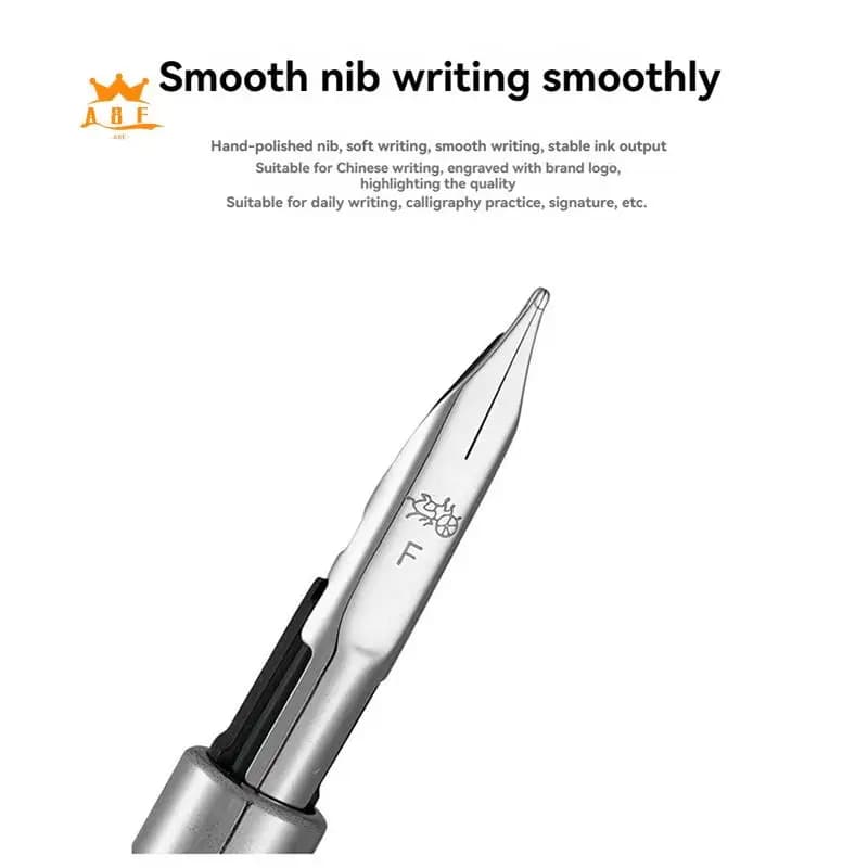A08E-Jinhao 10 Light Luxury Press Retractable Type Fountain Pen For Calligraphy Writing Signing Office Gift Pen