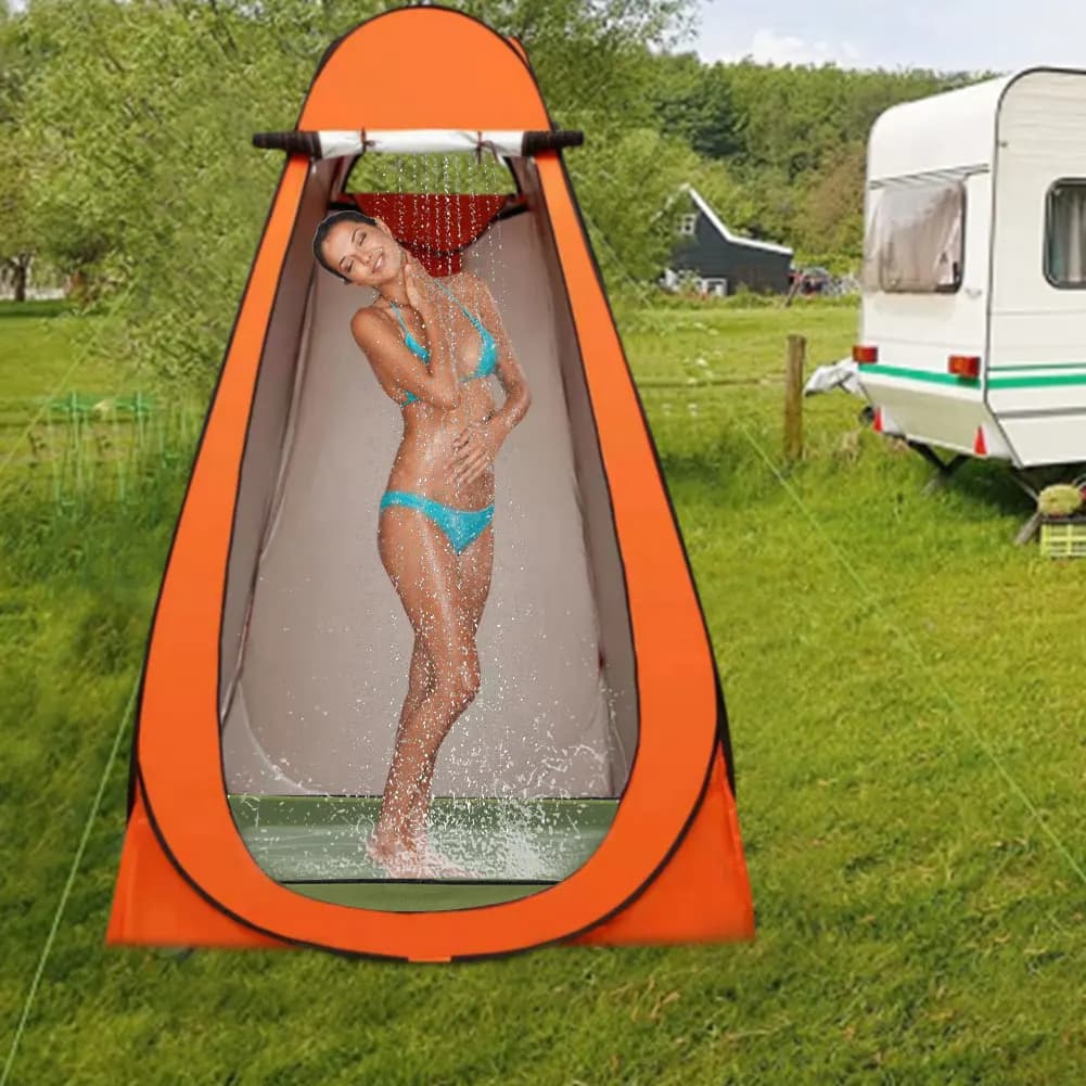 Foldable shower base with drain pipe, camping shower base, camping shower base for camper, outdoor camping shower