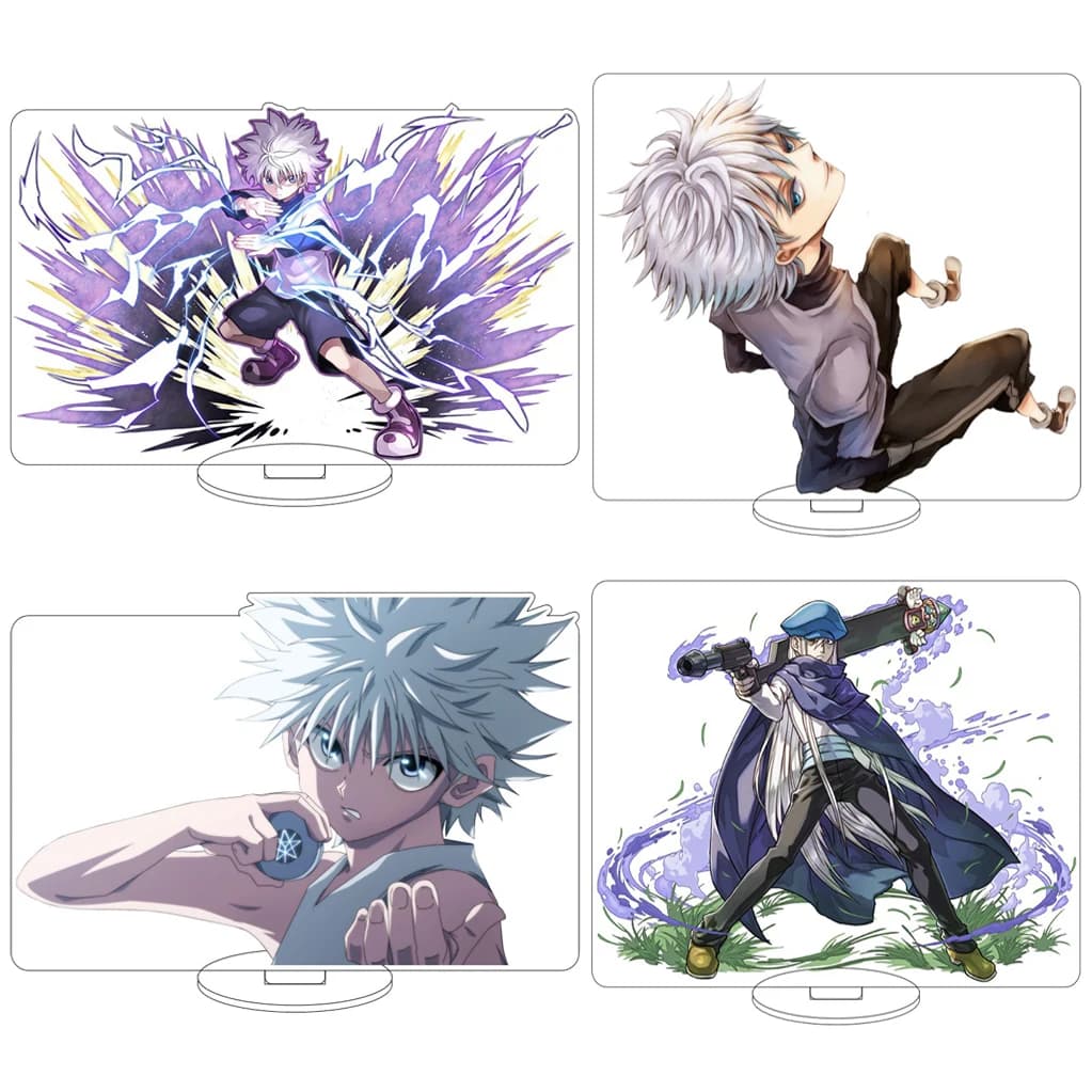 Statuetta in Acrilico da 16CM dell'Anime HUNTER×HUNTER con Kurapika, Killua Zoldyck, Hisoka Morow, Regalo di Natale e Ornamento