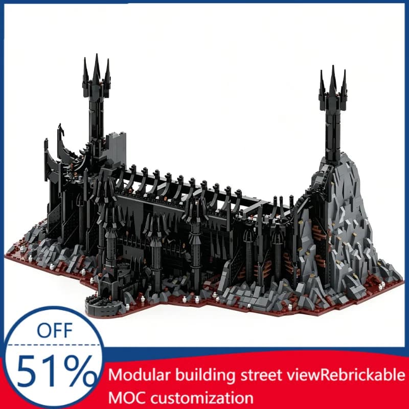 6772Pcs Ucs Barad-Dur Part 1/6 Building Blocks Educational Diy Assembly Toy Gift For Lord Of The Rings Fans And Scene Display