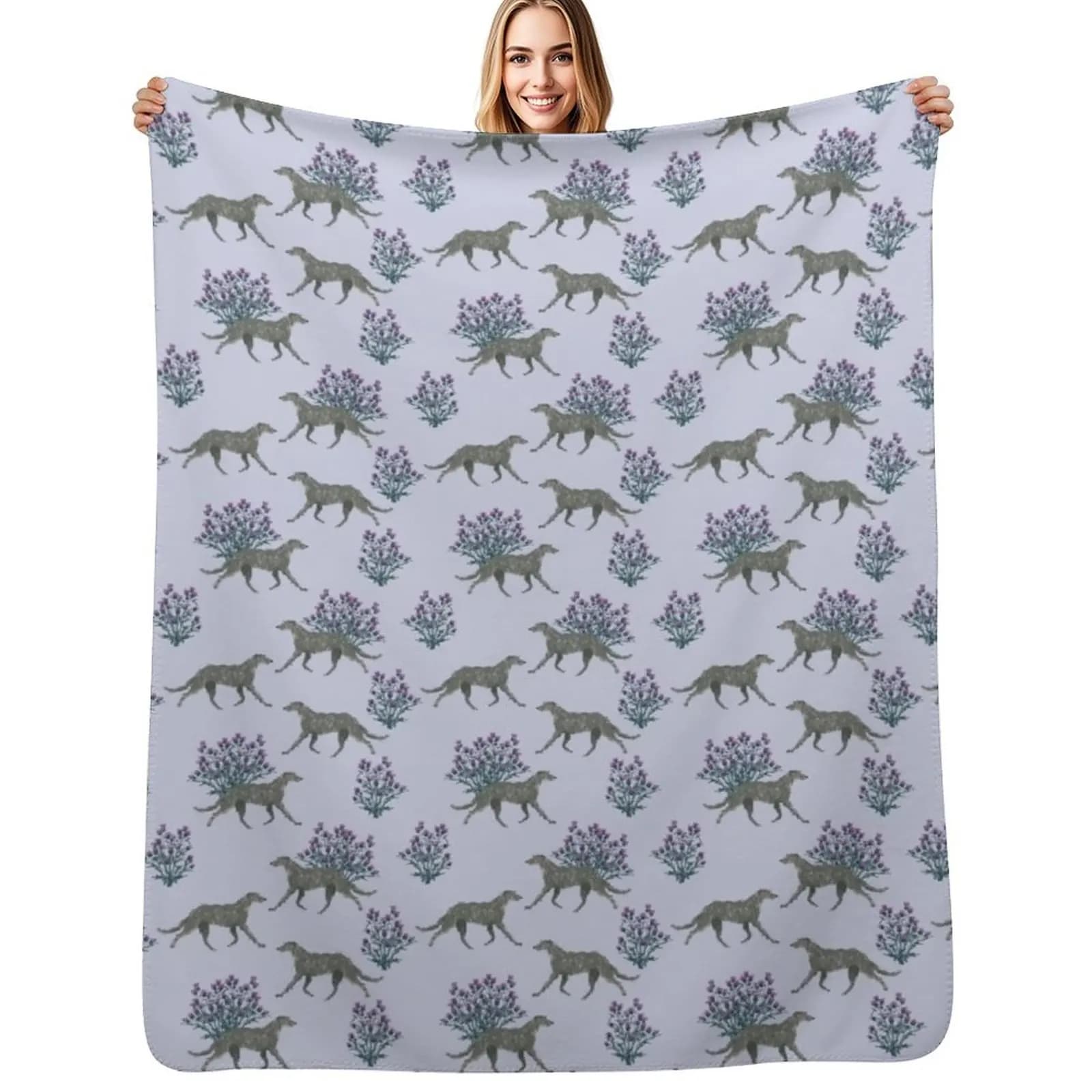 Deerhounds Throw Blanket Heavy Sleeping Bag Shaggy Personalized Gift Comforter Flannels Blankets