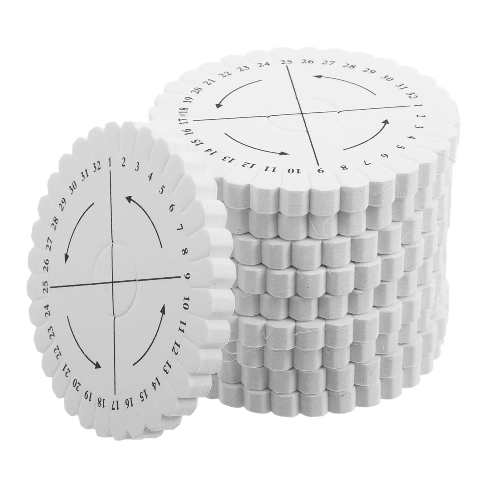 10pcs 32-slot Weaving Disk Braiding Board Round Knitting Beading Cord Disc Braided Plate DIY Bracelet Loom Weaving Board Tool