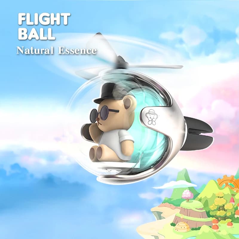 Cartoon helicopter pilot series Car Deodorant Perfume Automobile Interior Perfume Clip Fragrance Ornament Car Accessories
