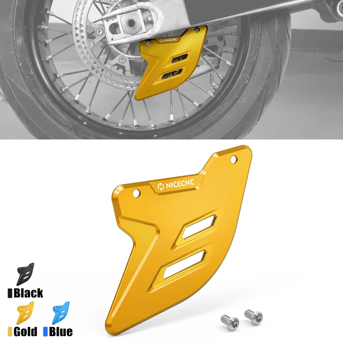 NICECNC Per Suzuki DRZ400SM 2005-2024 Moto Disco Freno Posteriore Della Copertura Della Protezione Della Protezione DR-Z 400SM DRZ 400SM 2023 2022 2021 2020