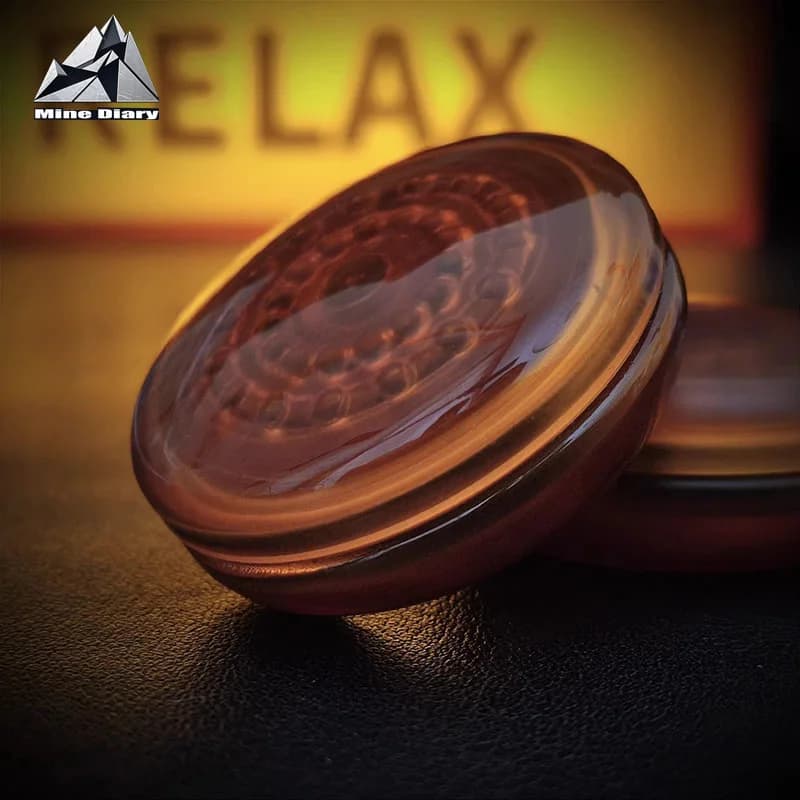 Taffu EDC Haptic Coin Fidget Spinner PEI Push Fidget Slider Giocattoli Meccanici Antistress per Adulti, Giocattolo Antistress da Scrivania per Ufficio