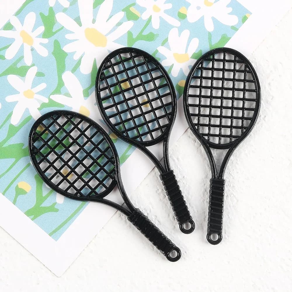 1 pz ciondolo per racchetta da tennis in metallo decorazioni per racchetta da badminton portachiavi fai da te collana accessori per gioielli ciondolo per borsa