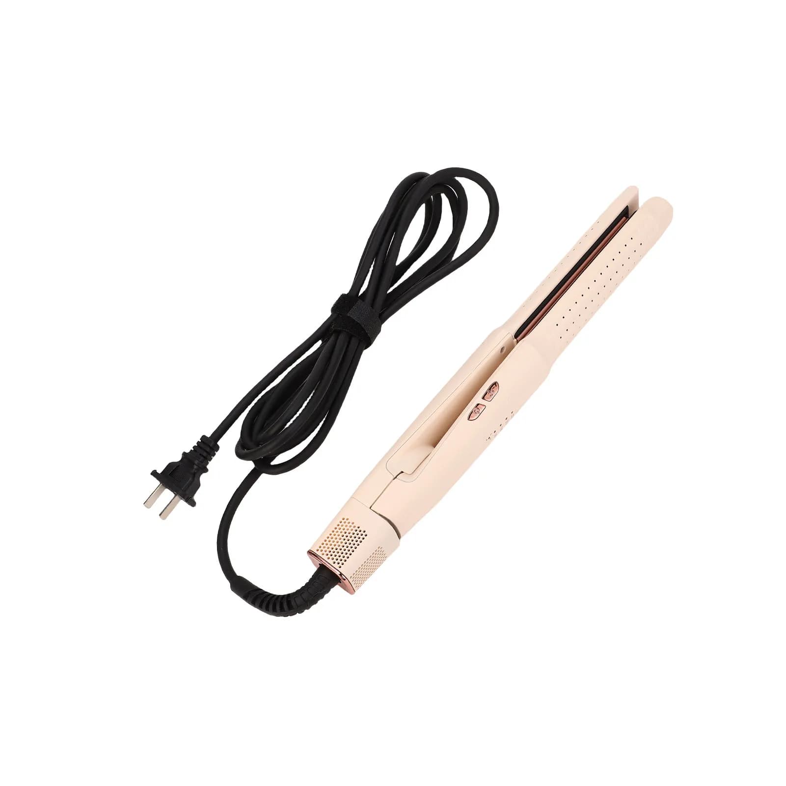 Styler Airflow with Negative Ions and PTC Heater, Hair & Hair Straightener with Cooling Fan, 4 Temperature Settings, Quick Heating