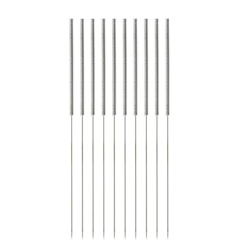 02DD 10pcs Stainless steel nozzle cleaning tool 0,2 mm 0.25 mm 0.35 mm 0.35 mm 0.4 mm for nozzle drill