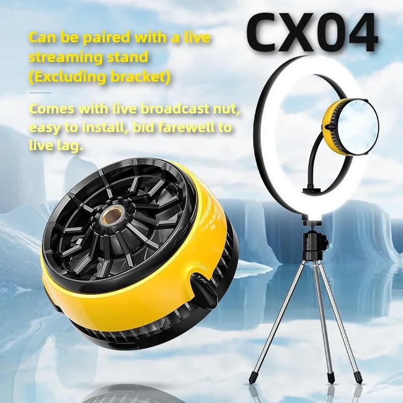 CX04 MEMO semiconductor radiator for mobile phone type-c magnetic cooling fan for Live Streaming PUBG Game Cooler for IPhone Android