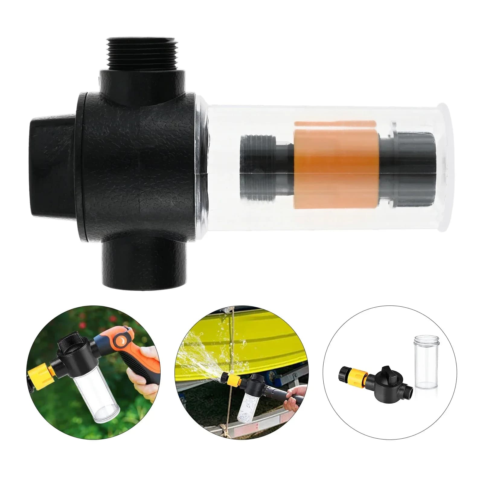 Valvola di flusso del liquido del miscelatore del Flusher del motore della barca per la rimozione del sale, soluzione per lavare i motori fuoribordo del fuoribordo, ugello di spruzzatura del tubo da giardino