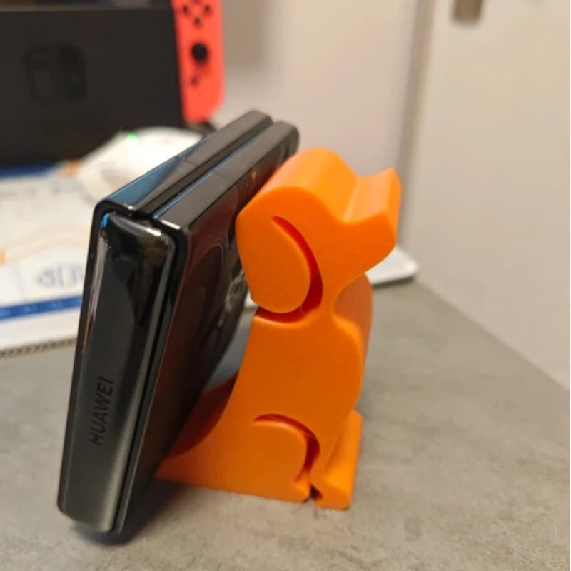 Supporto per telefono a forma di cane, 1 pezzo, con un design creativo e adorabile. Adatto per il posizionamento universale del telefono sul desktop