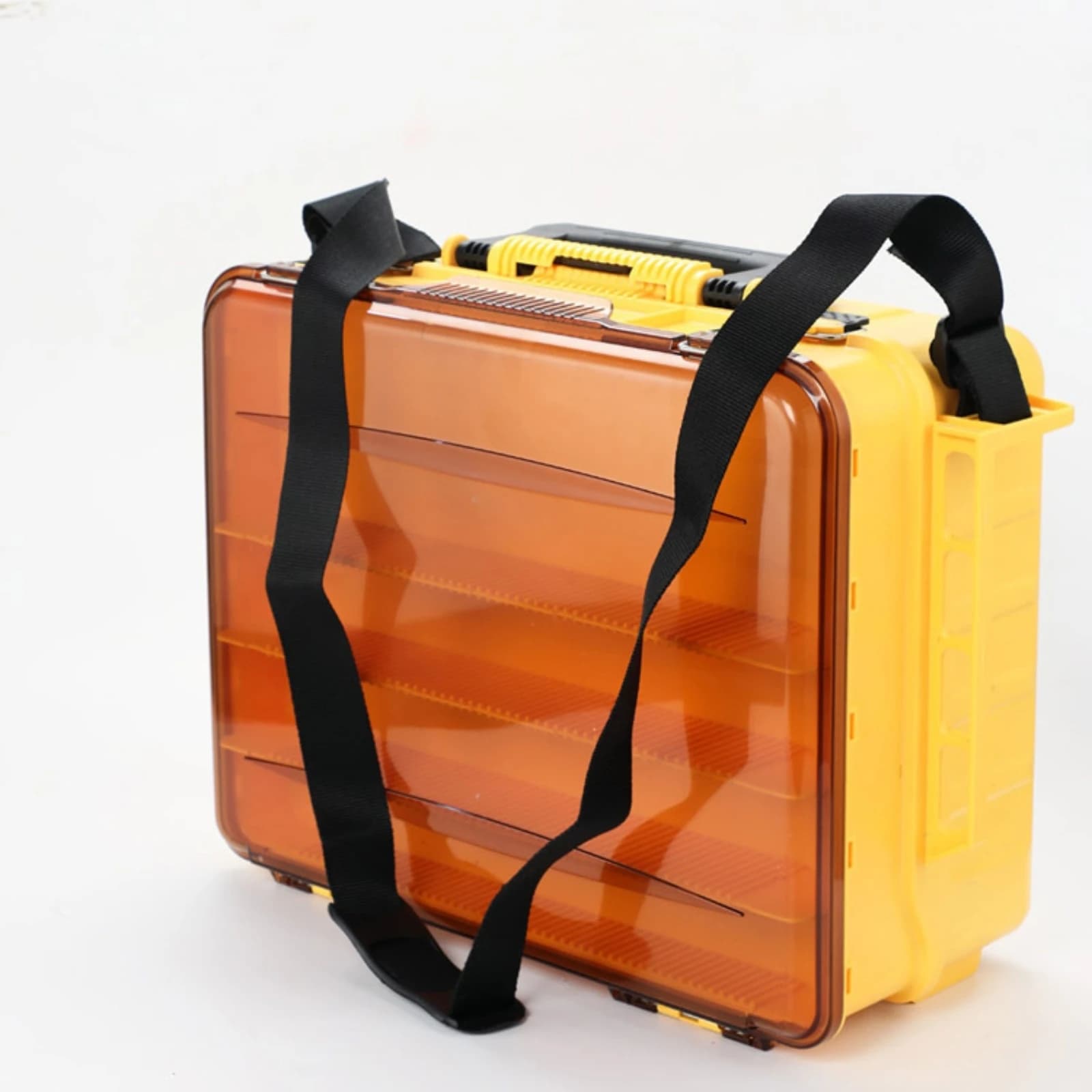 Tackle Box with Trays Double-Layer Fishing Tackle Box Gear Organizer Long-Lasting Container Sturdy for Anglers